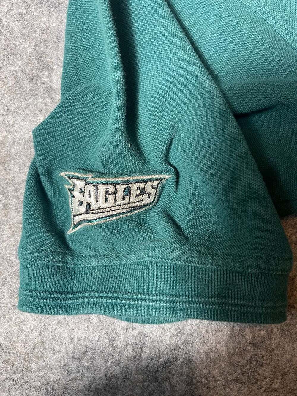 Vintage 90s Philadelphia Eagles NFL Embroidered Polo Shirt Size L - Picture 3 of 8
